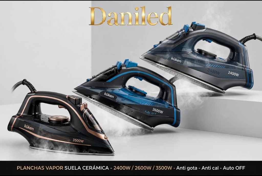 PLANCHAS DE VAPOR DIFERENTES MODELO Y POTENCIA SUELA DE CERAMICAS