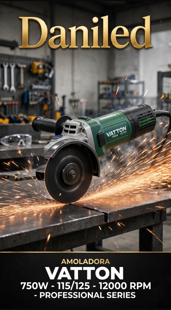 AMOLADORA VATTON 750W 115/125